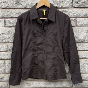 Lole Women's Black Button Down Shirt